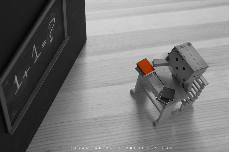 Danbo Figure at Desk