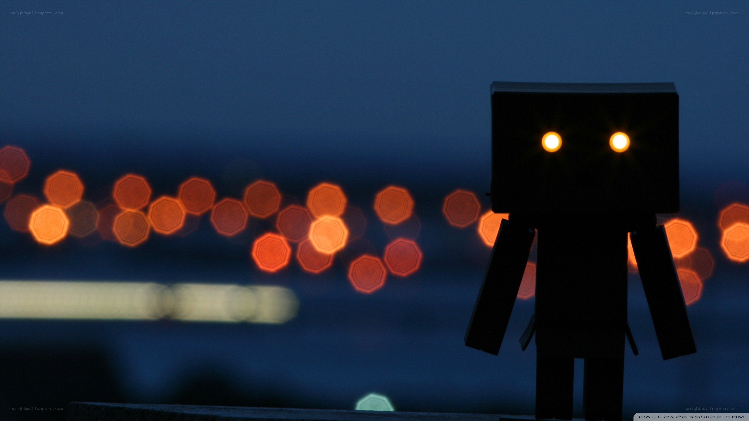 Danbo figure at night