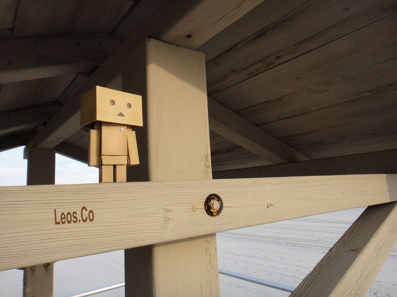 Danbo Figure on Beam