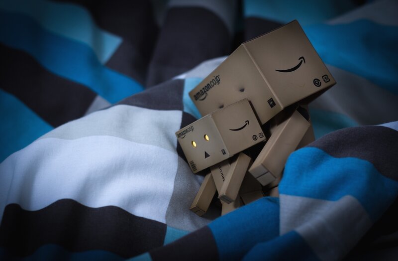 Danbo Figure on Blanket