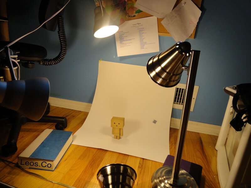 Danbo Figure on White Paper