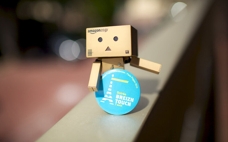 Danbo Figure with Badge