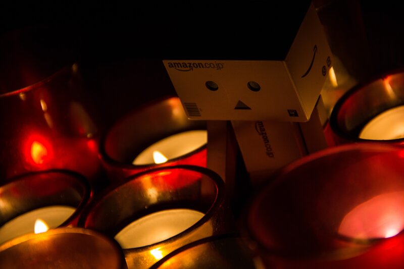 Danbo Figure with Candles