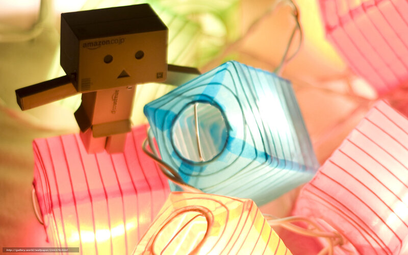 Danbo Figure with Lanterns