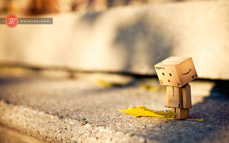 Danbo Figure with Leaf