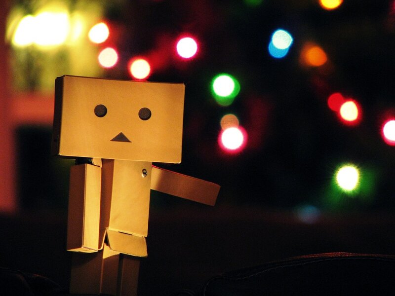 Danbo figure with lights