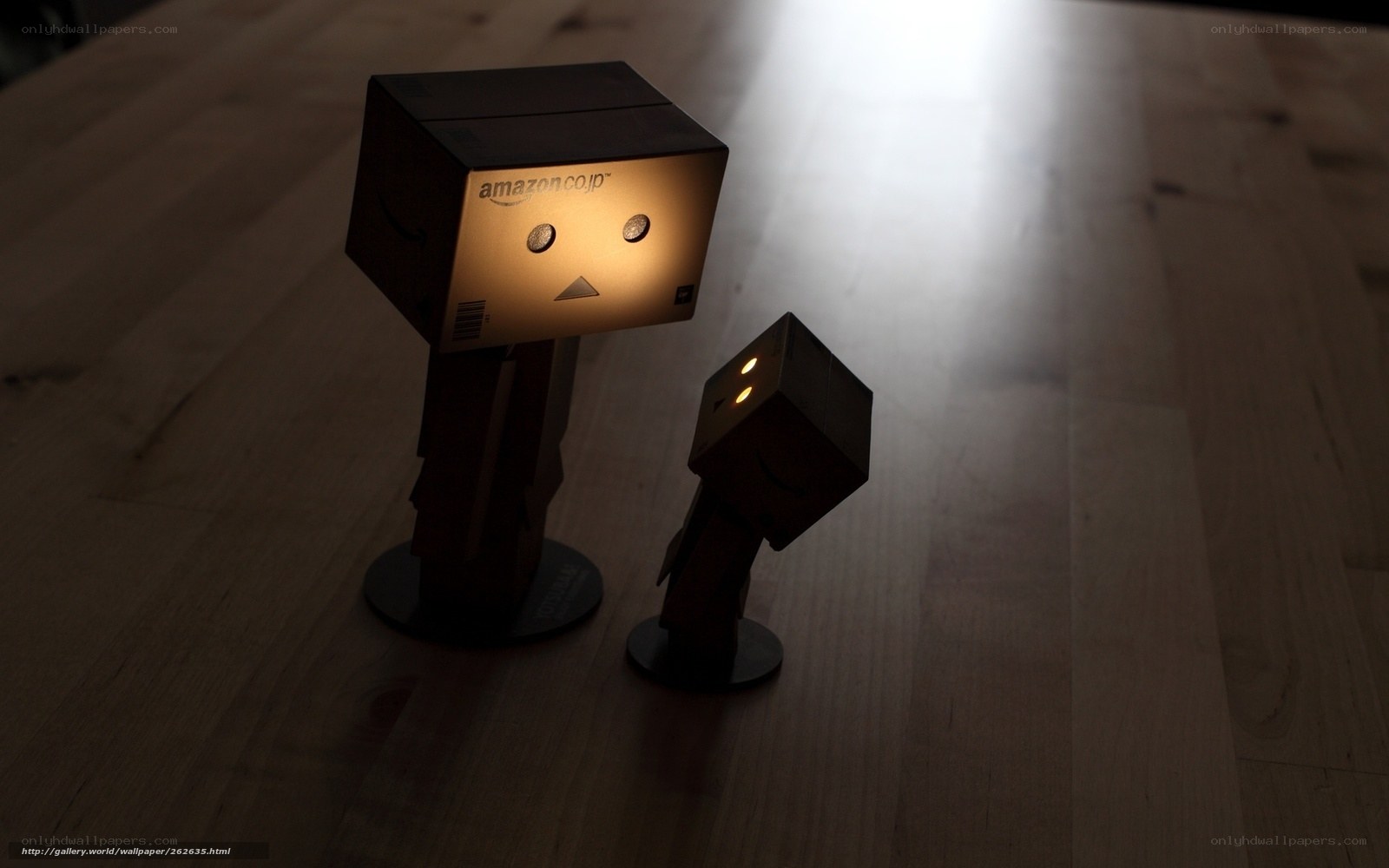 Danbo figures on wood