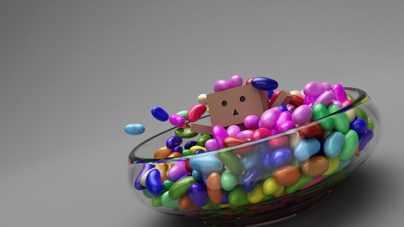 Danbo in Candy Bowl — Purple, Playful