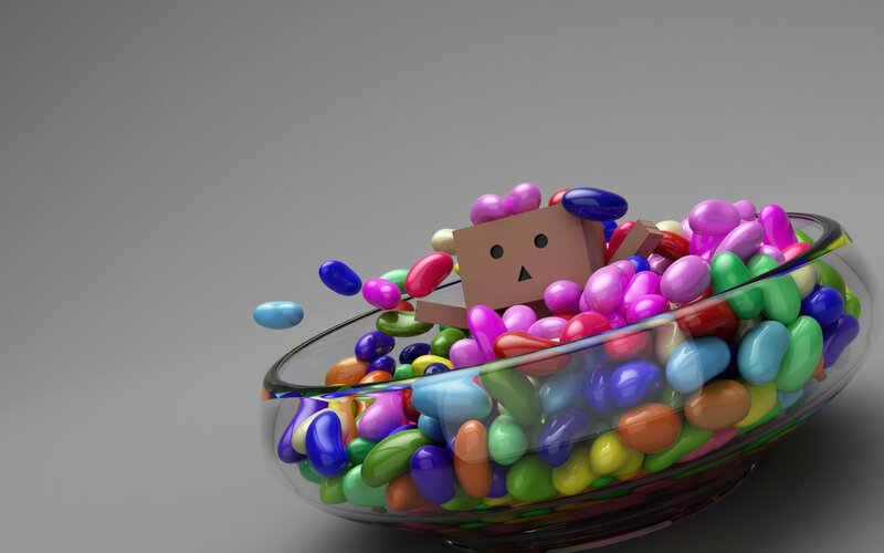 Danbo in Candy Bowl