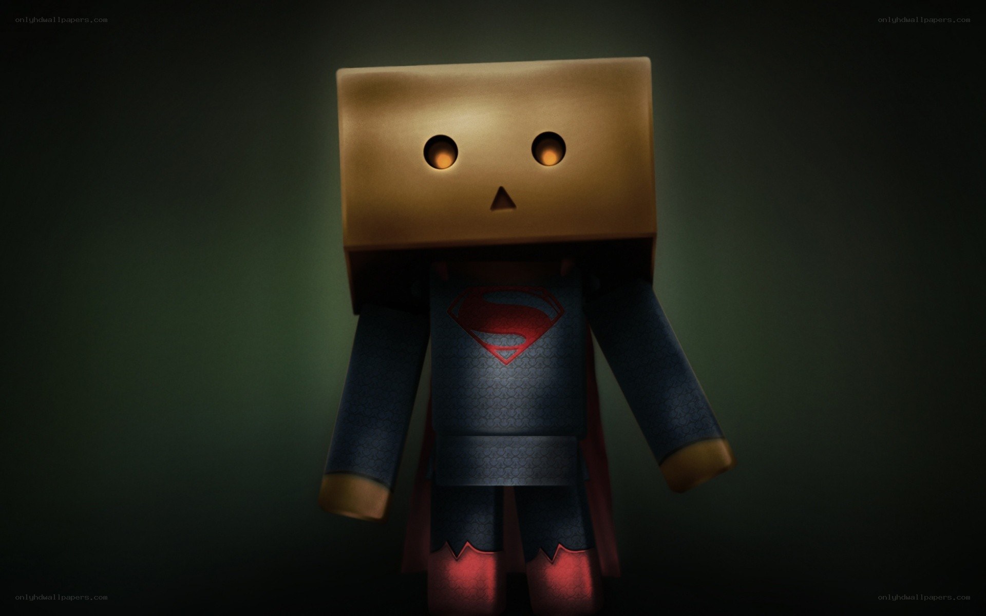 Danbo in Superman costume