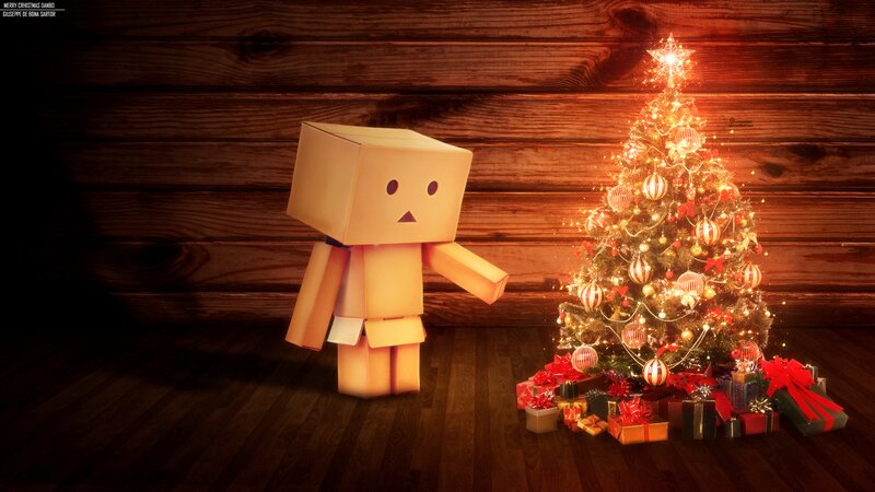 Danbo Robot Near Tree
