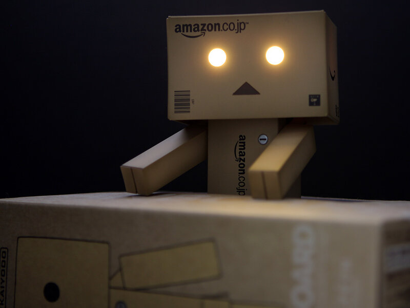 Danbo robot on box