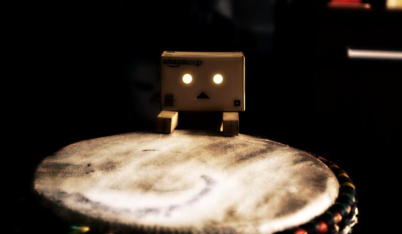Danbo Robot on Drum
