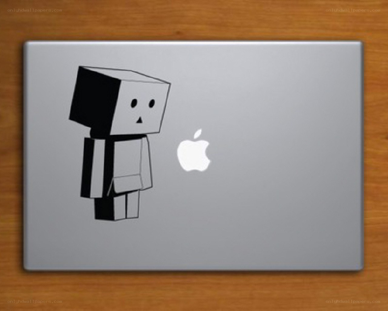 Danbo sticker on laptop