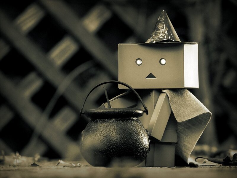 Danbo witch with cauldron