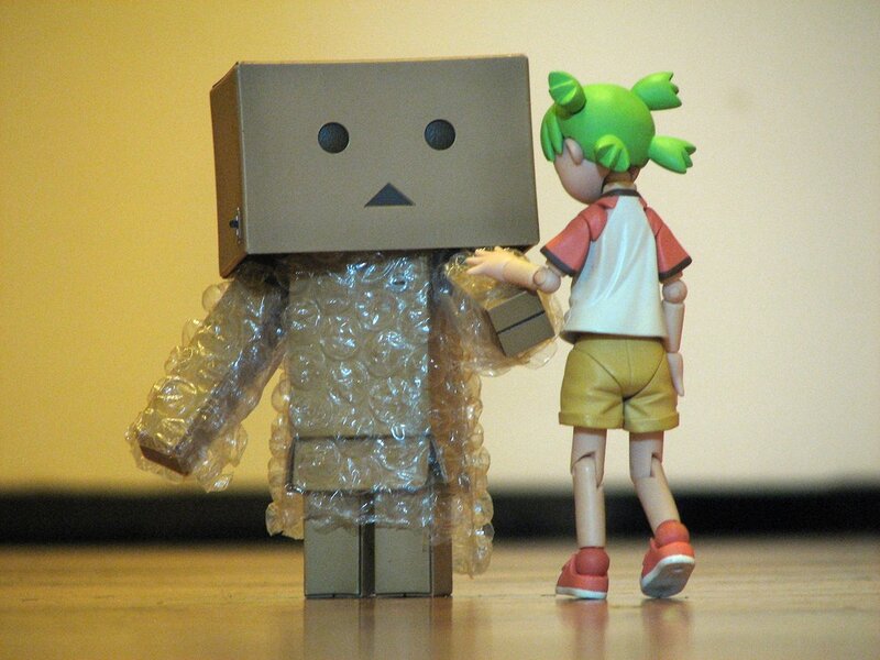 Danbo with a figurine