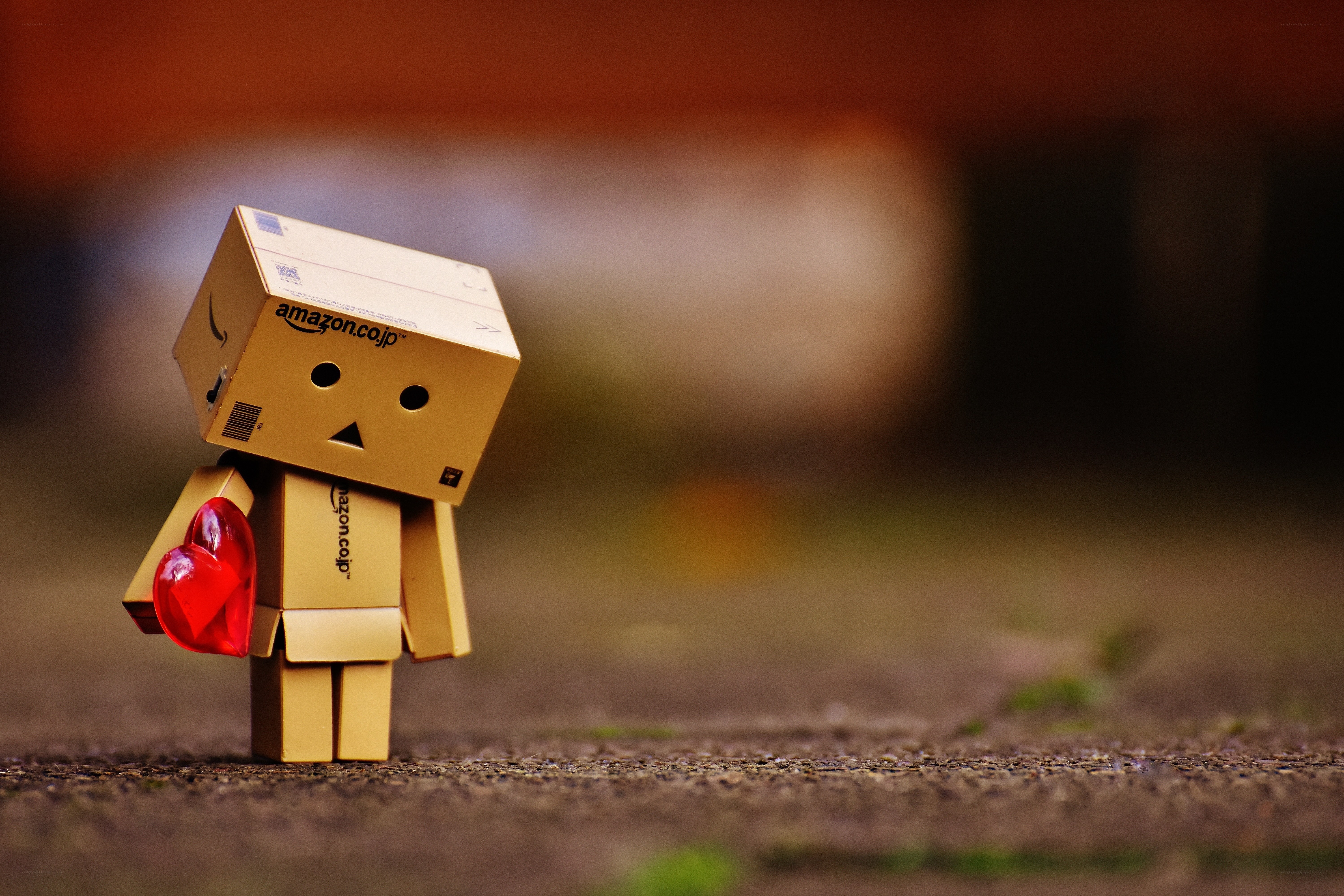 Danbo with a red heart
