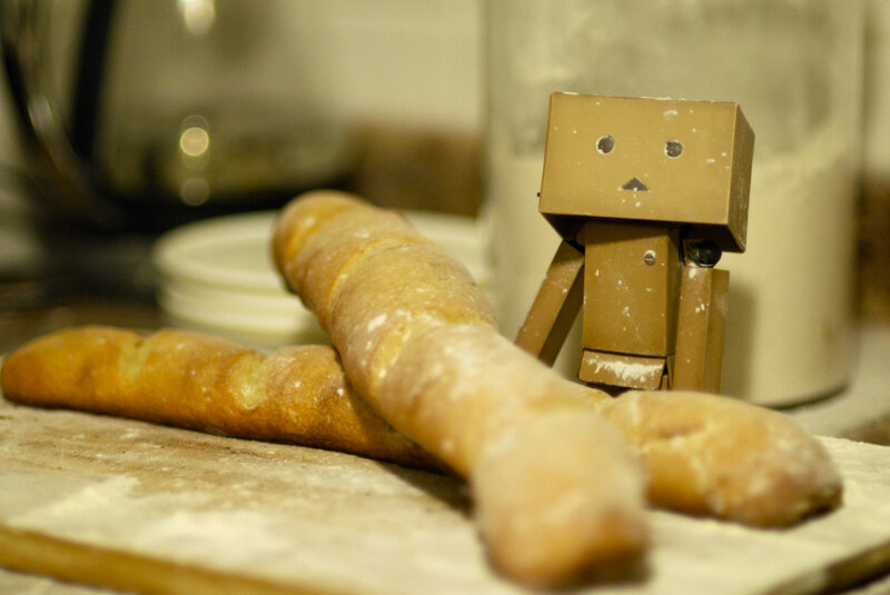 Danbo with baguettes