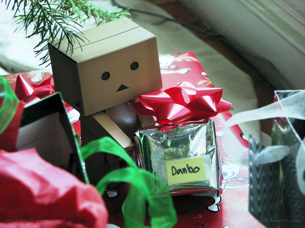 Danbo with Christmas gifts