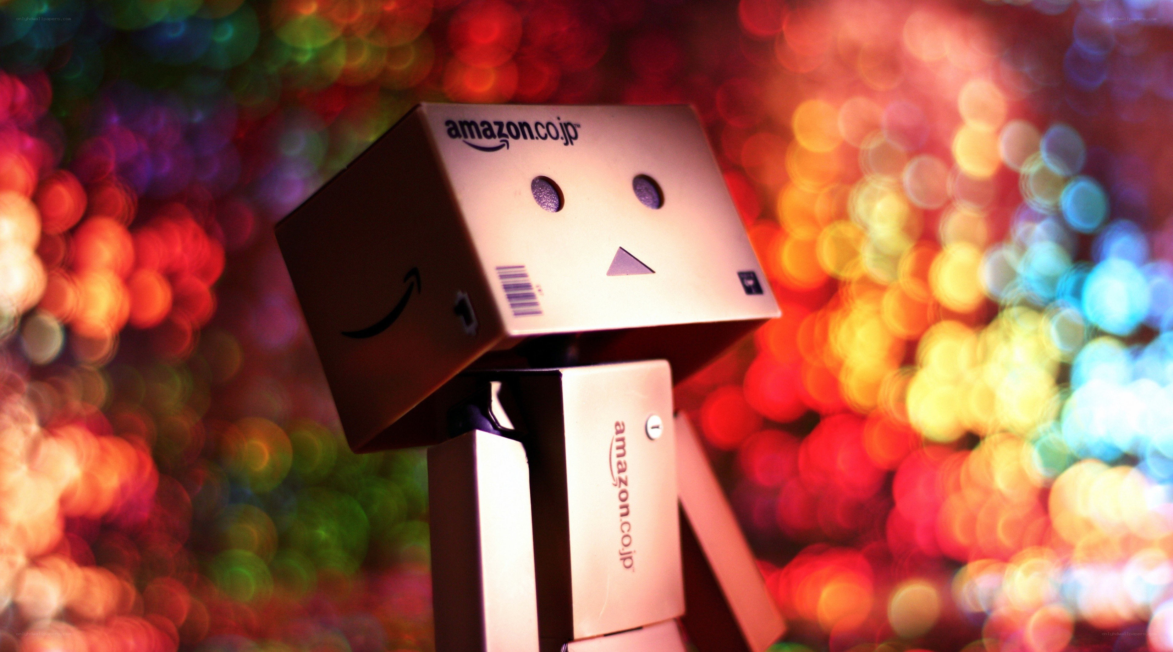 Danbo with colorful lights