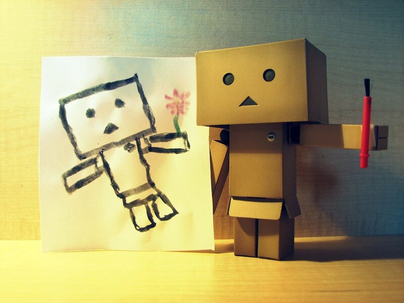 Danbo with drawing