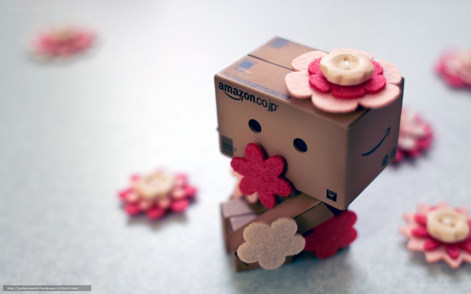 Danbo with felt flowers