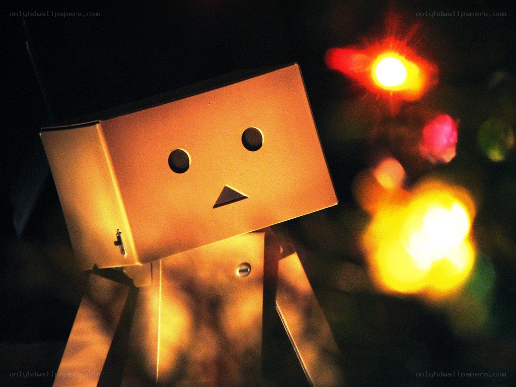 Danbo with glowing lights
