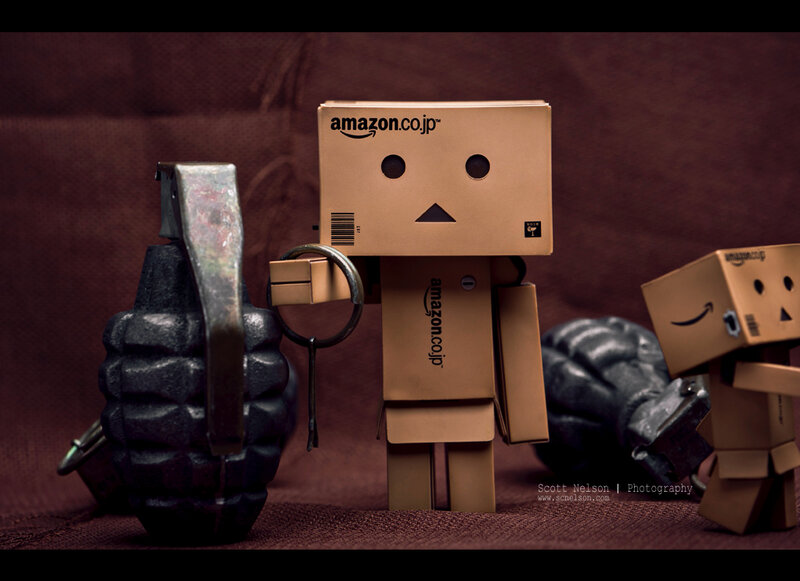 Danbo with grenades