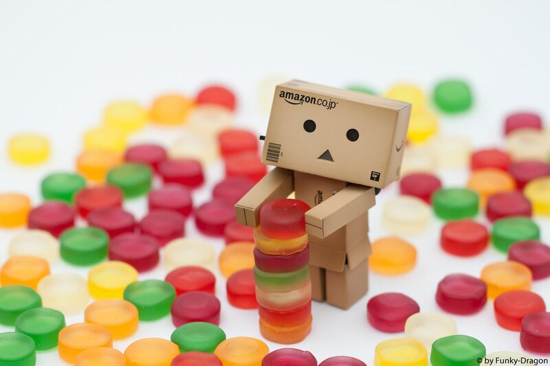 Danbo with gummy candies