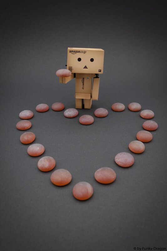 Danbo with heart of stones