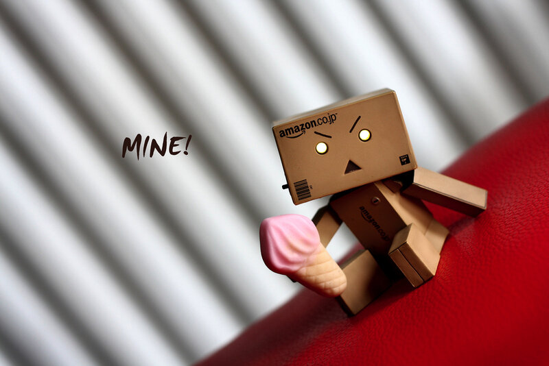 Danbo with ice cream
