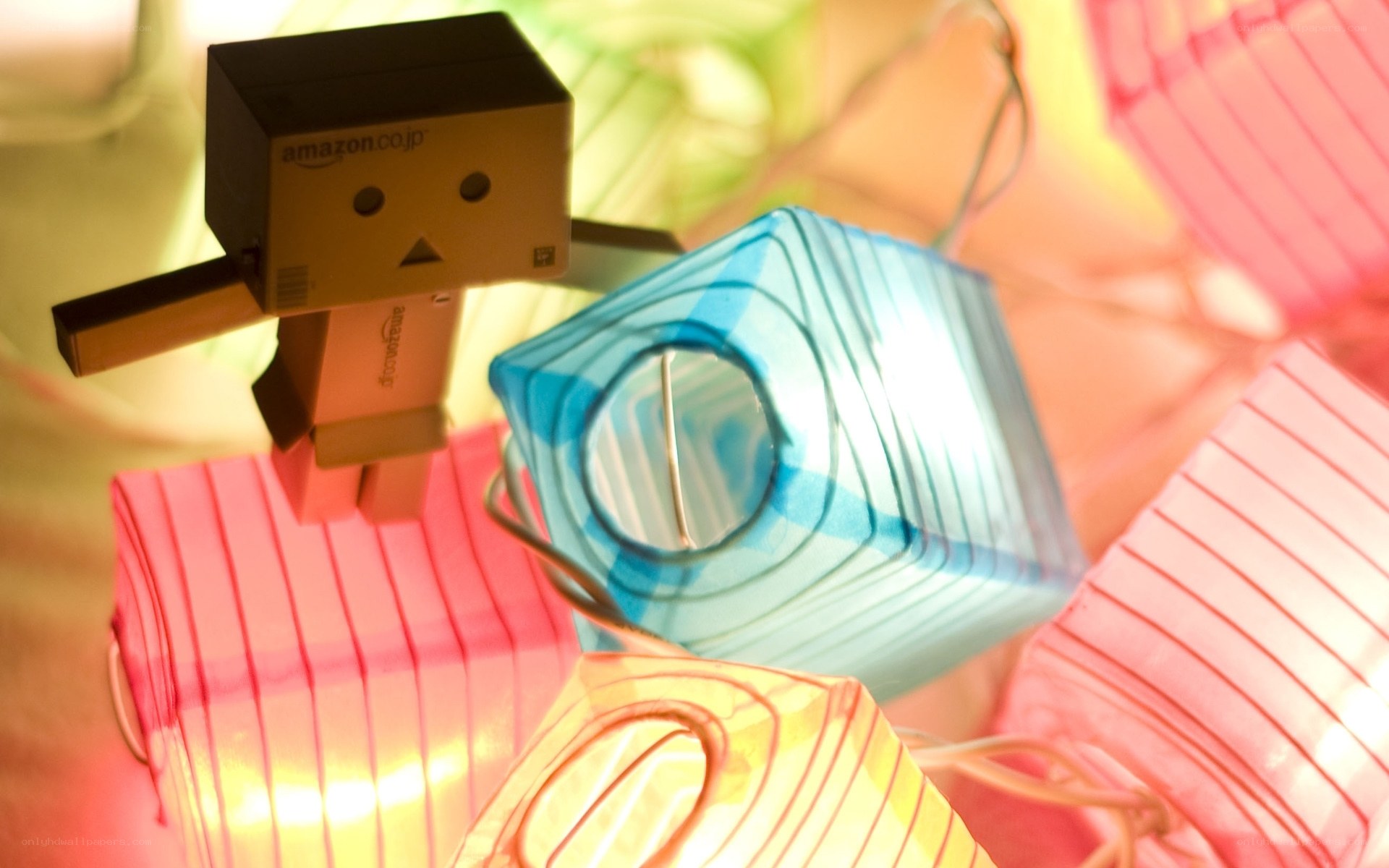 Danbo with paper lanterns