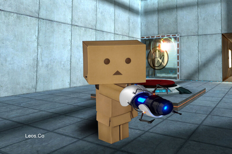 Danbo with Portal Gun