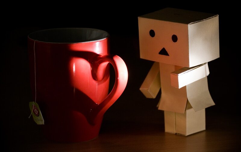 Danbo with red mug