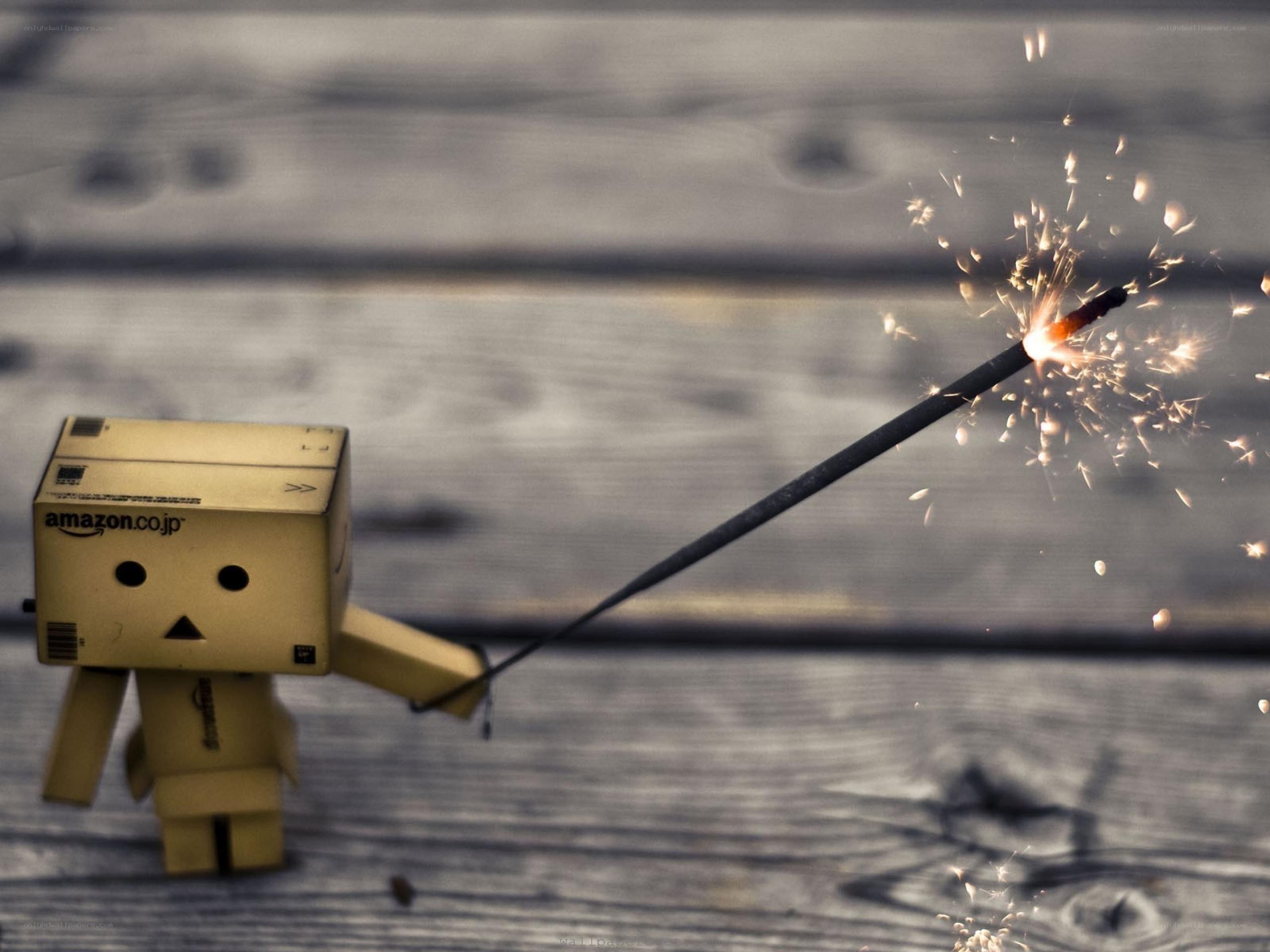 Danbo with sparkler