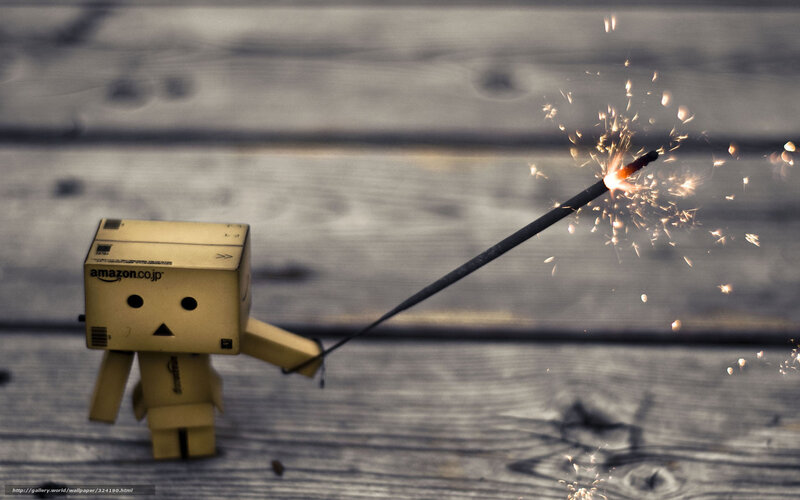 Danbo with Sparkler — Brown