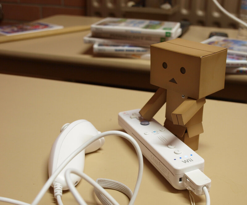 Danbo with Wii remote