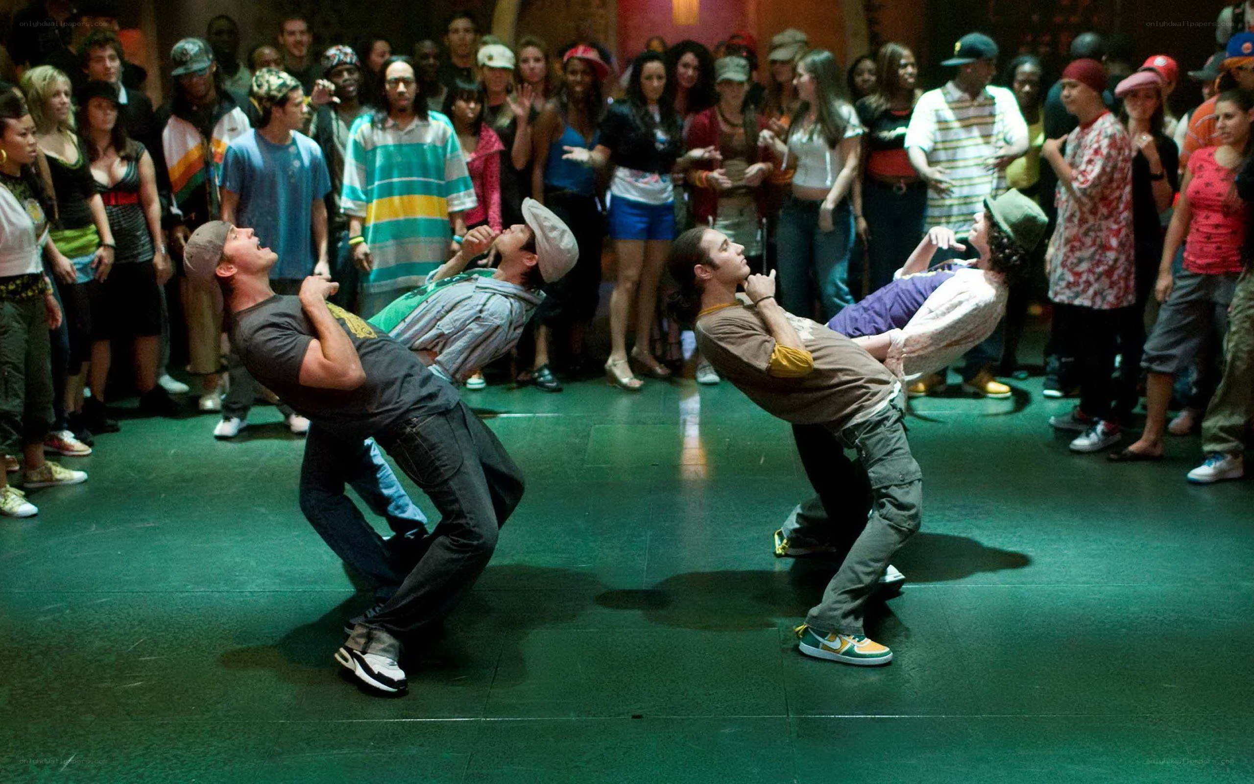 Dance battle in progress