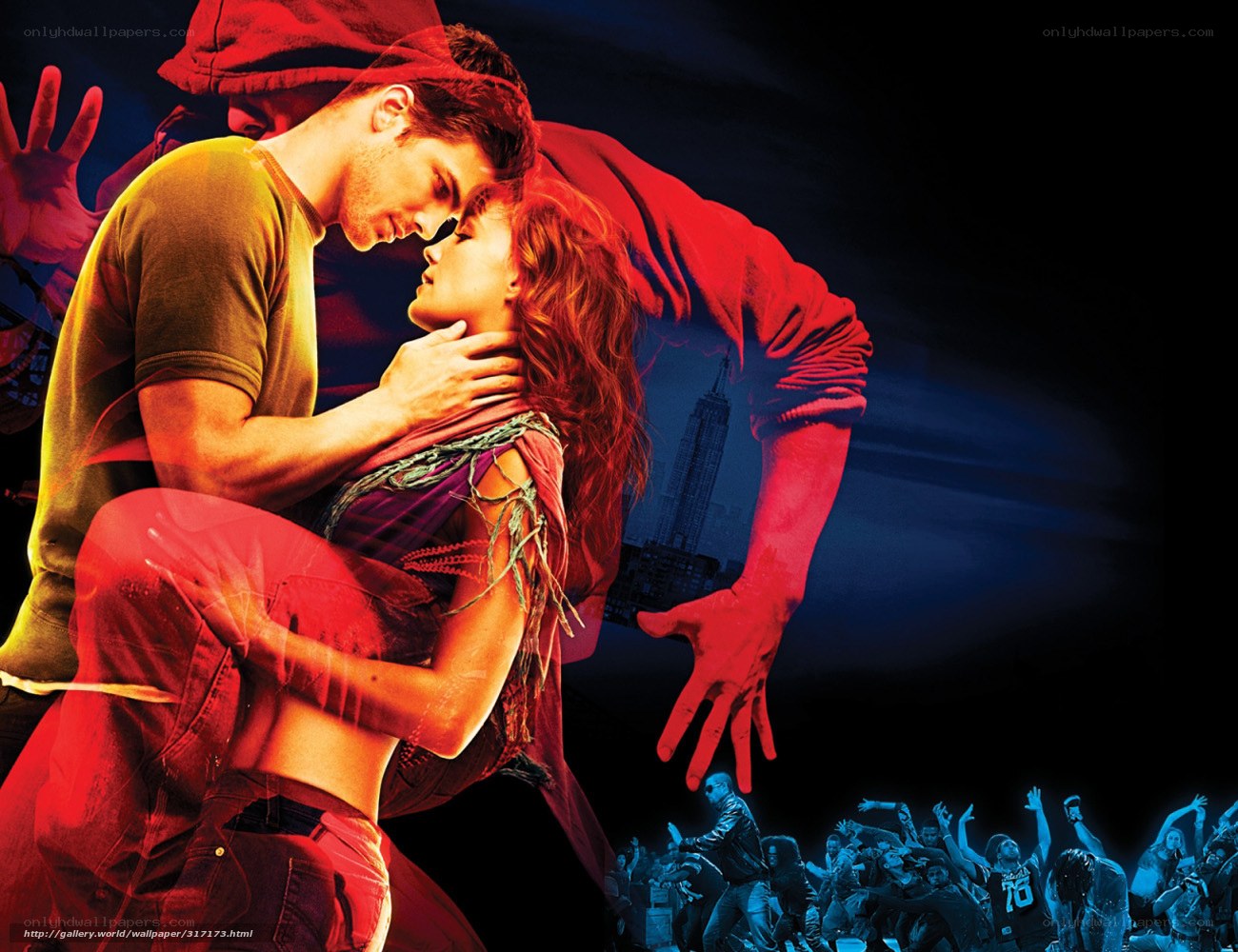 Dance film poster with couple