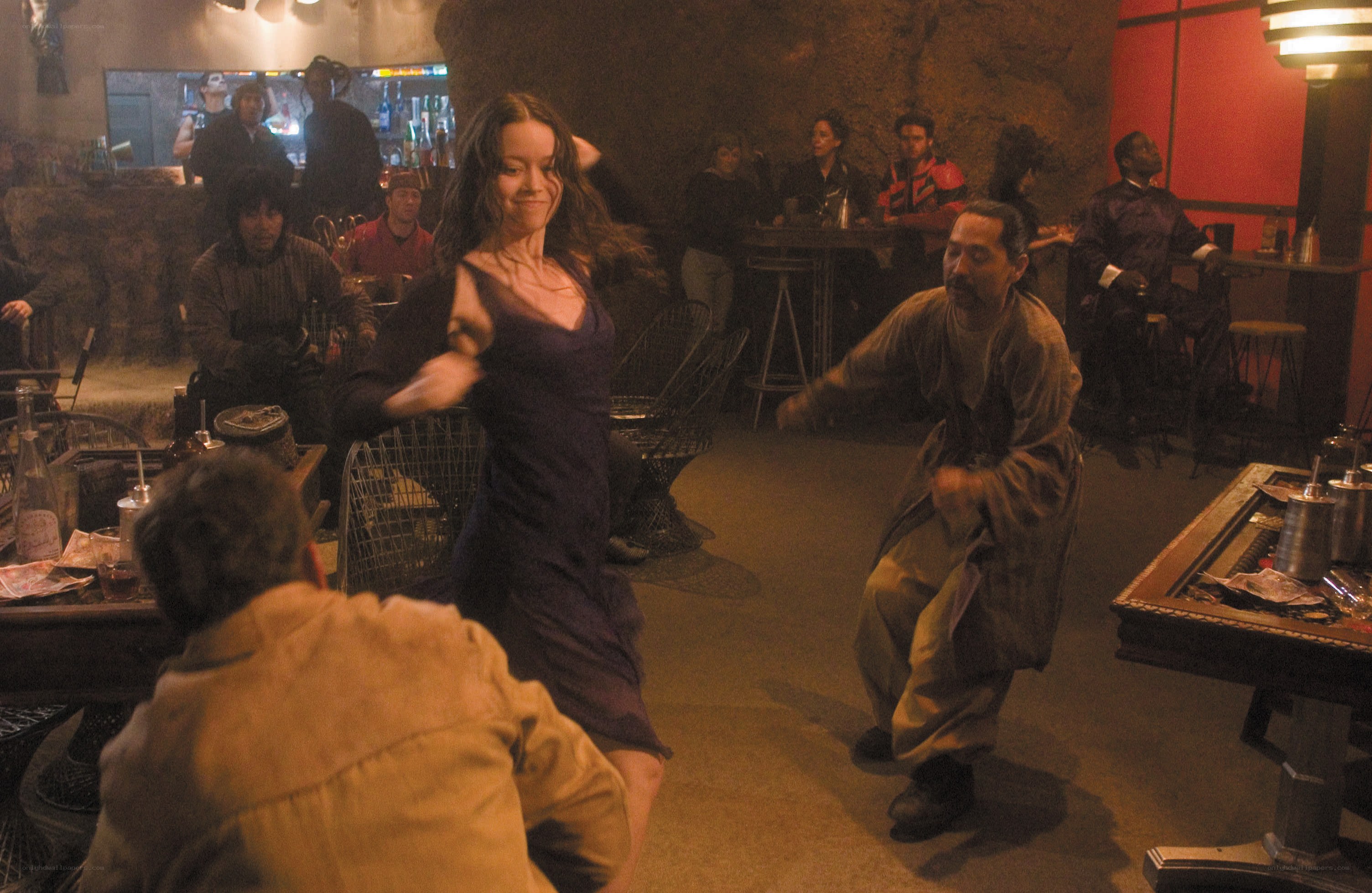 Dance in a dimly lit bar