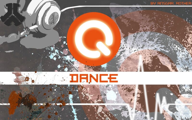 Dance music graphic with Qobuz logo