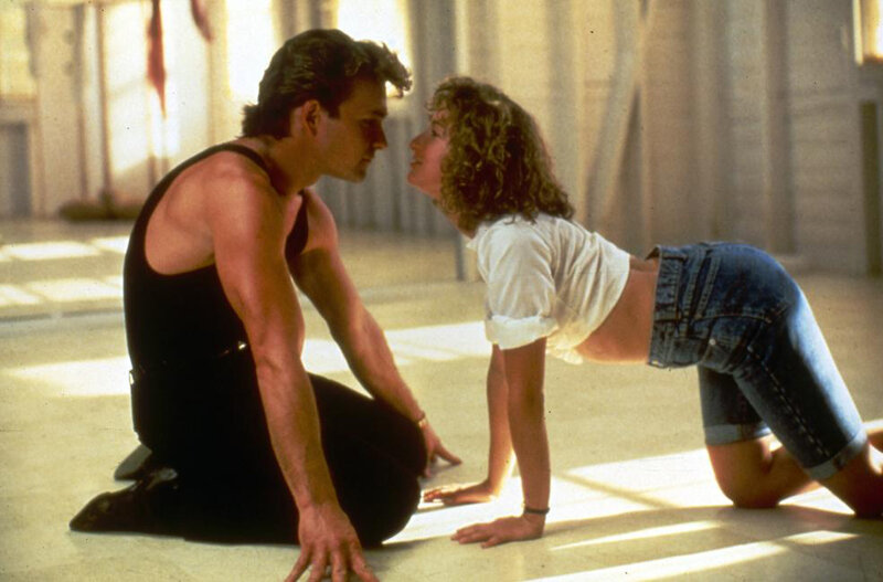 Dance studio intimate moment