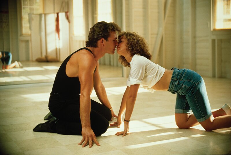 Dance studio kiss scene