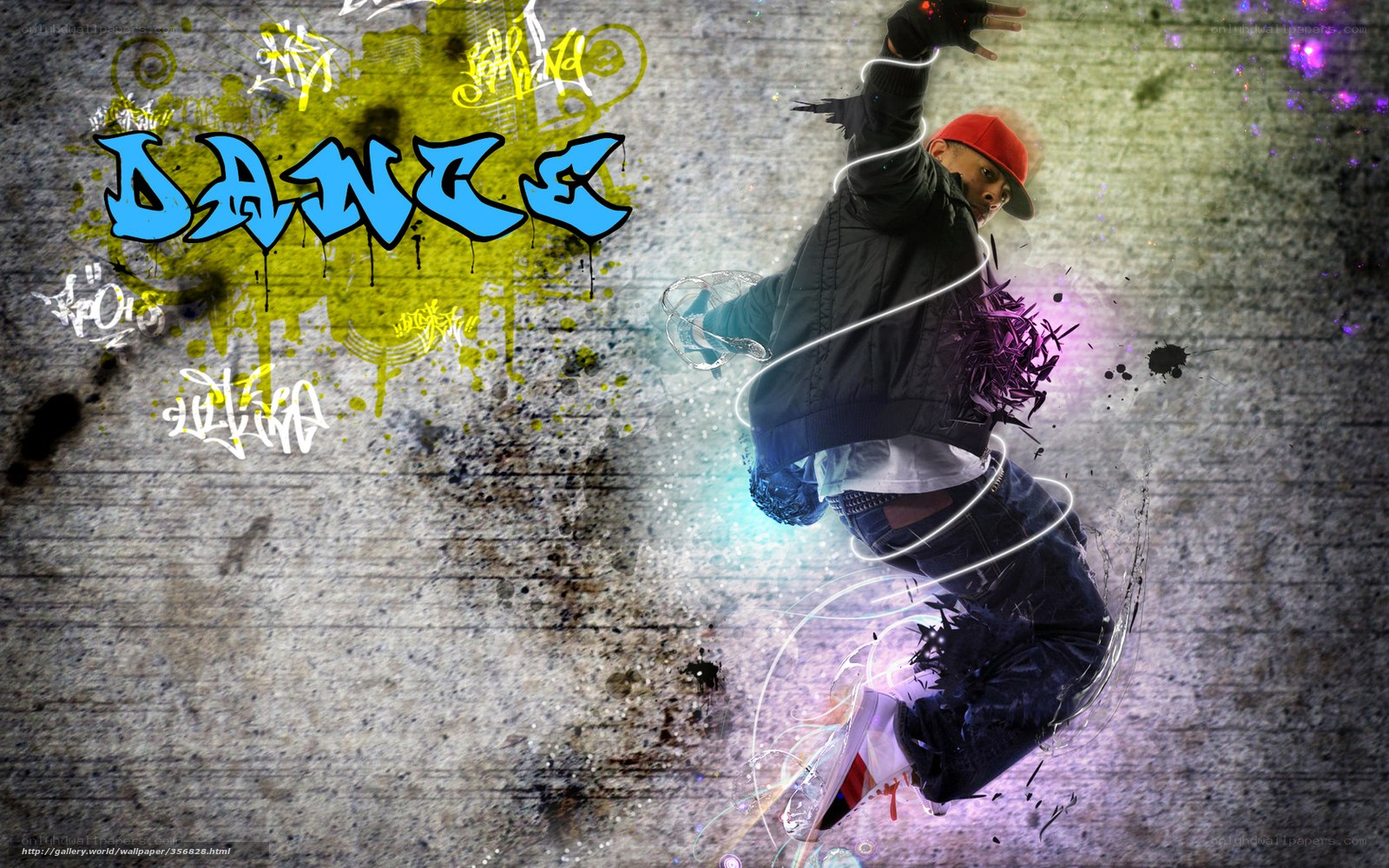 Dance with graffiti style