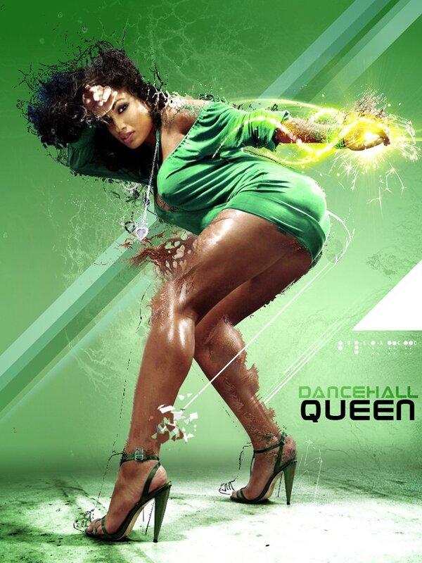 Dancehall Queen in Green