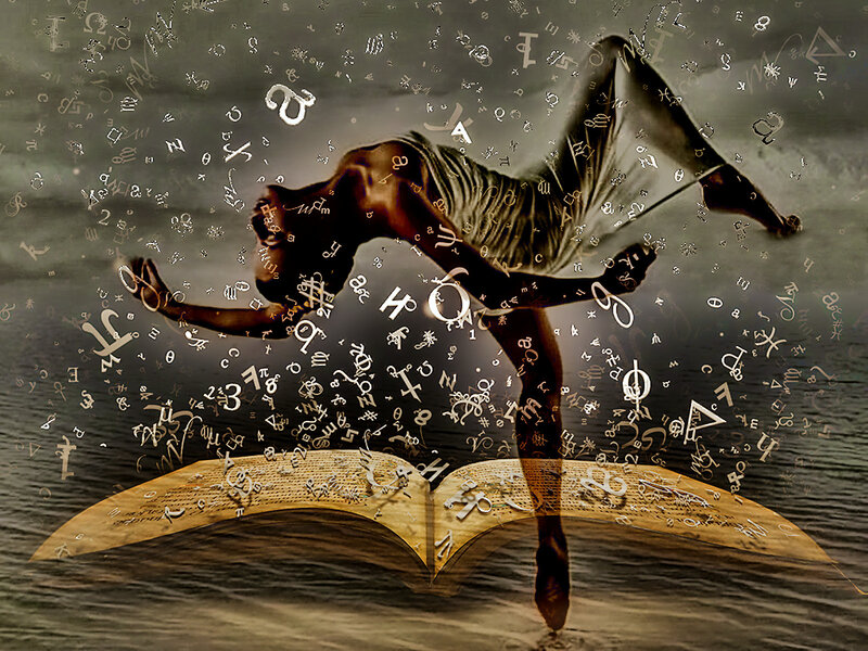 Dancer Emerging from Book