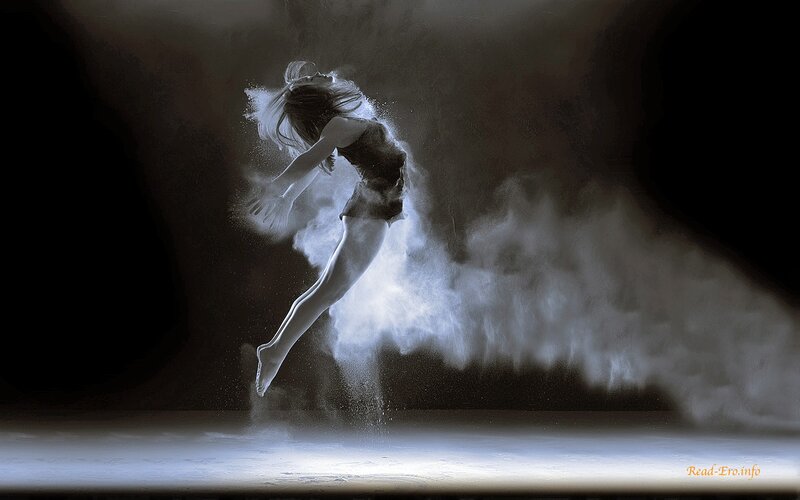 dancer in a cloud of powder