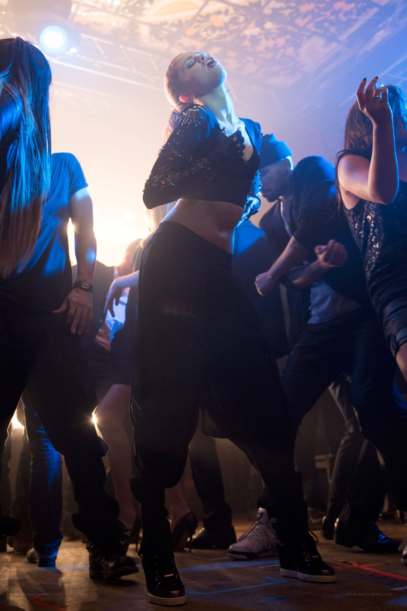 Dancer in a club scene