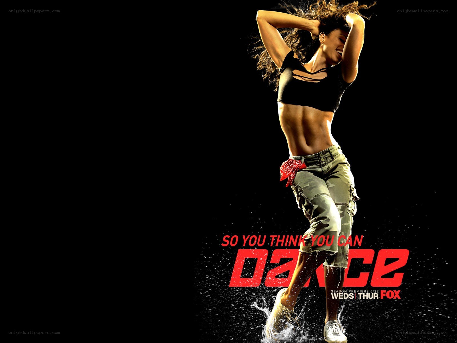 Dancer in action pose
