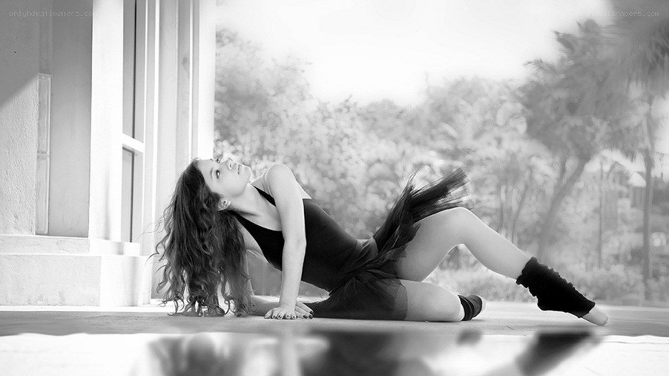 dancer in black and white